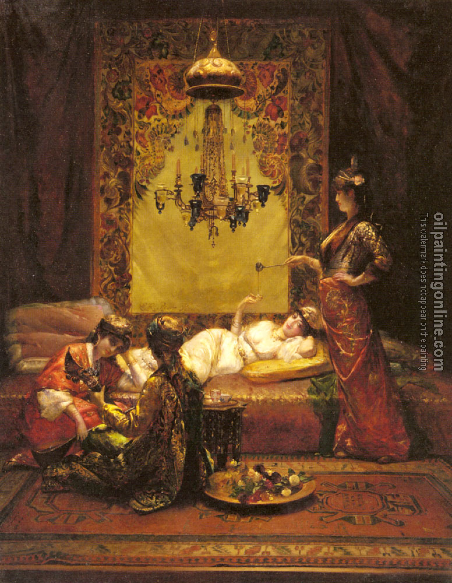 Edouard Frederic Wilhelm Richter - In The Harem